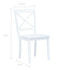 Maison Madeleine -  5 Piece Dining Set Solid Rubber Wood White